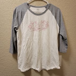 Vans baseball style tee